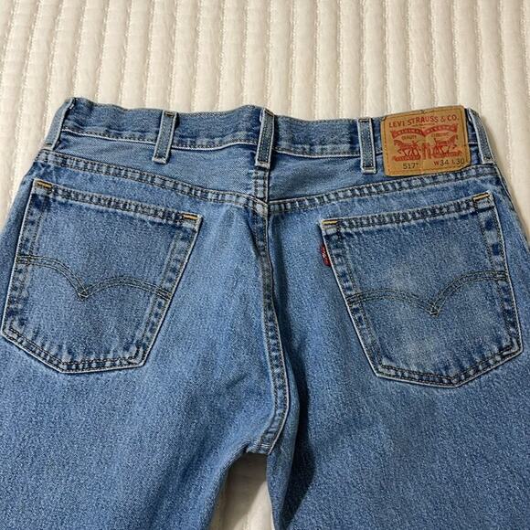 Men's Levis 517 Light Washed Jeans Size 34x30 - Picture 4 of 5